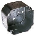 Raco Electrical Box, 21.5 cu in, Octagon Box, 2 Gang, Steel, Octagon 188433